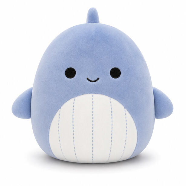 SQUISHMALLOWS Modrá velryba - Samir, 30 cm