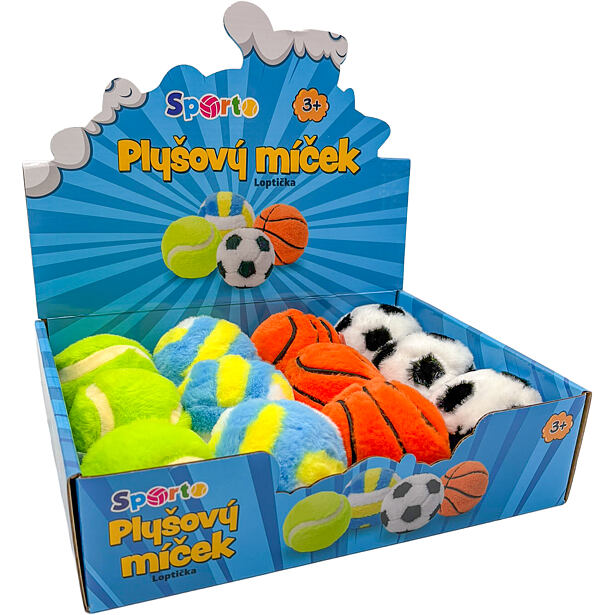 SPORTO Plyšový míček, více druhů