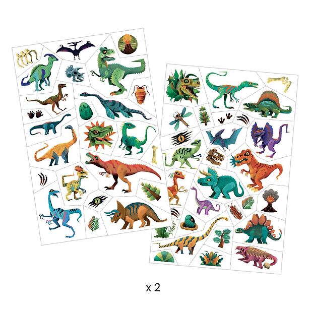 DJECO Tetování Svět dinosaurů