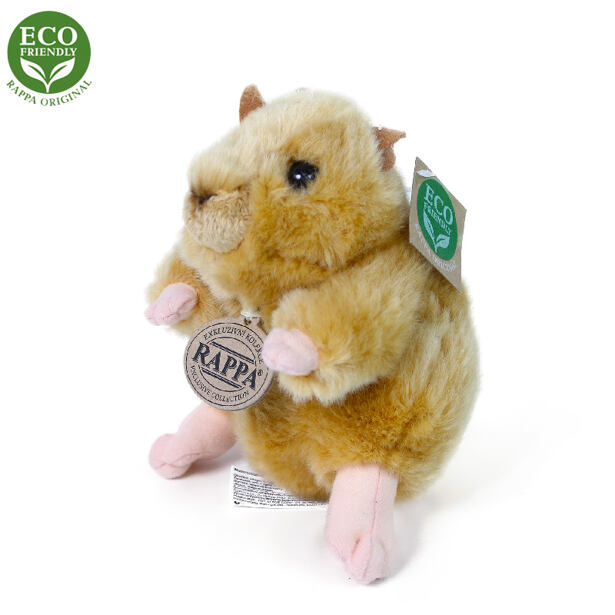 Rappa Plyšový křeček, 16 cm ECO-FRIENDLY