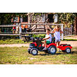 FALK Šlapací traktor Case IH Puma 240CVX s nakladačem a vozíkem - červený