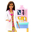 Mattel Barbie Povolání herní set s panenkou Dětská doktorka-tmavovláska