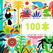 DJECO Puzzle gallery Jungle 100 dílků