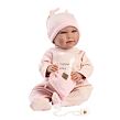 Llorens 74108 New Born - realistická panenka miminko se zvuky a měkkým látkovým tělem - 42 cm