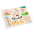 New Classic Toys Dřevěné vkládací puzzle - Hasiči, 8 ks