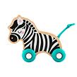 Fisher Price Dřevěná postrkovací zvířátka lev a zebra