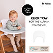 Hauck Pultík Alpha Click tray plast k židli Alpha+ bílý