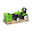 Efko Igráček ECO MultiGO Zelený traktor s vidlemi, paleta, koš, Igráček