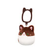 SQUISHMALLOWS Klíčenka Tmavě hnědá kočka - Glaudini