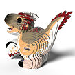 EUGY Velociraptor 3D kartonová skládačka
