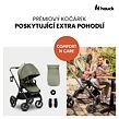 Hauck Sporťák Comfort N Care + nánožník / adaptér na autosedačku, Olive
