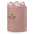 Sipo Koš na hračky Premium Bouclé se šňůrkou / 43 l, Cat (Pink)