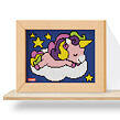 Quercetti Pixel Art 4 Kawaii Unicorn – mozaika z kolíčků