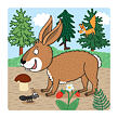 Dino Kde žijí zvířátka Baby puzzle 3-5 dílků