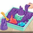 Spin Master Kinetic Sand Krabice tekutého písku s podložkou, fialová