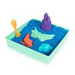 Spin Master Kinetic Sand Krabice tekutého písku s podložkou, modrý