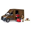 Bruder Mercedes Benz Sprinter - přepravní služba UPS + figurka