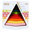 Cubika Barevná pyramida Dřevěná skládačka, 9 dílů
