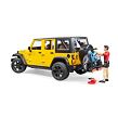 Bruder Jeep Wrangler RUBICON + figurka cyklista