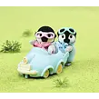 Sylvanian Families Baby tučňáci dvojčata s autíčkem