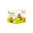 Teddies Pokladnička červené jablko s červíkem na klíček