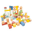 New Classic Toys Dřevěné stavební kostky - 100 ks