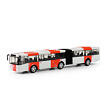 Rappa Kovový kloubový autobus PID Praha červený 18 cm