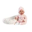 Llorens 74122 NEW BORN realistická panenka miminko se zvuky a měkkým látkovým tělem 42 cm