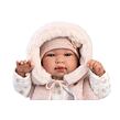 Llorens 84486 NEW BORN realistická panenka miminko se zvuky a měkkým látkovým tělem 44 cm