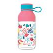 Quokka Plastová láhev Ice Kids s poutkem Flowers 430 ml