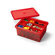LEGO Úložný box s organizérem - červená