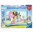 Ravensburger Bluey na hřišti Puzzle 2x12 dílků