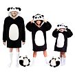 Cozy Noxxiez CH367 Panda - hřejivá televizní mikinová deka s kapucí pro teenagery a dospělé