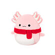 SQUISHMALLOWS Růžový axolotl s šálou - Archie, 30 cm