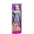 Mattel Barbie Modelka - šaty s modrými mašlemi