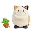 NICI MyMochi Kočička Angy plyš 16cm s kaktusem v dárkovém balení