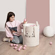Sipo Koš na hračky Premium Bouclé se šňůrkou / 43 l, Rabbit (Cream)