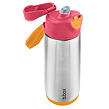 b.box Termoska na pití sport 500 ml - růžová/oranžová