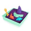 Spin Master Kinetic Sand Krabice tekutého písku s podložkou, fialová