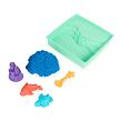 Spin Master Kinetic Sand Krabice tekutého písku s podložkou, modrý