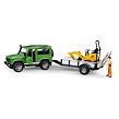Bruder LAND ROVER  přepravník a  mikrobagr