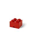 LEGO úložný box 4 s šuplíkem - červená