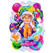 Puzzler DŘEVĚNÉ BAREVNÉ PUZZLE - Vesmírný dobrodruh