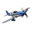 Airfix Quick Build Letadlo D-Day P-51D Mustang