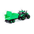 Polesie Traktor "Progres" s přívěsem, na setrvačník, zelený