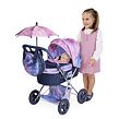 DeCuevas 85076 Skládací kočárek pro panenky se slunečníkem a taškou Magic Bubble 2024 - 60 cm