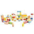 New Classic Toys Dřevěné stavební kostky - 100 ks