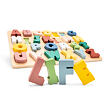 New Classic Toys Vkládací dřevěné puzzle - barevná abeceda