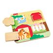 Fisher Price Dřevěná hra na schovávanou zvířátka