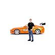 Jada Rychle a zběsile auto 1995 Toyota Supra 1:24 a figurka Brian O’Conner